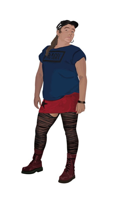 Alba Bello: Autorretrato Vectorial