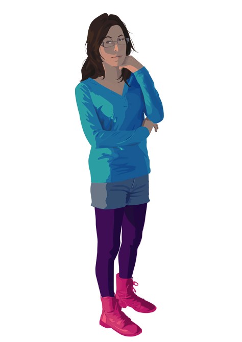 Alba Cantero: Autorretrato Vectorial