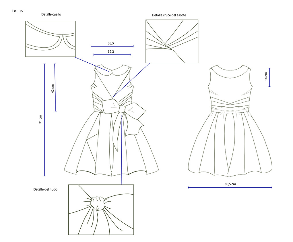 Maria Jose Quiñones: Dibujo en plano. Moda
