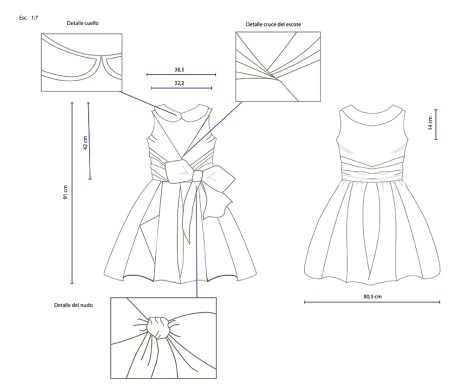 Maria Jose Quiñones: Dibujo en plano. Moda