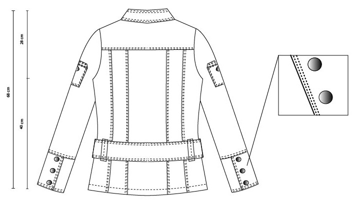 Maria Teresa García: Dibujo en plano. Moda 2