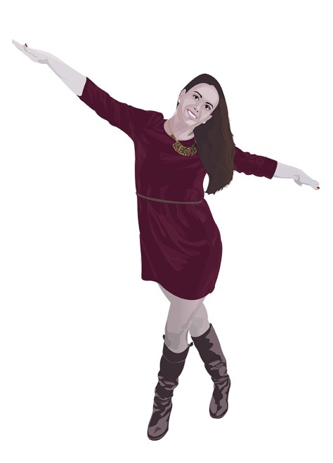 Maria teresa García: Autorretrato Vectorial