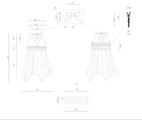 Verónica García: Dibujo en plano. Moda