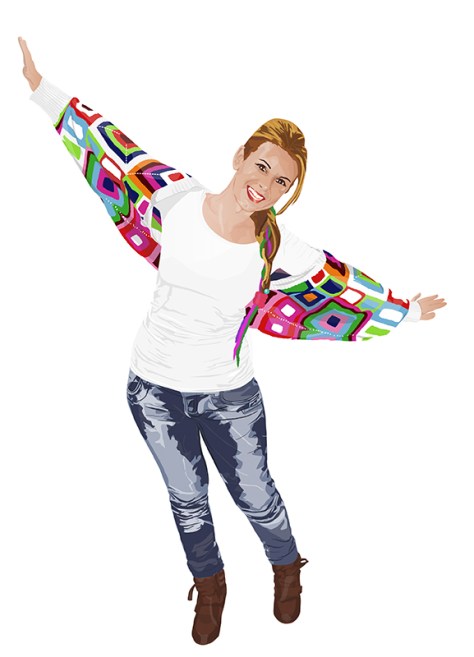 Victoria Rodríguez: Autorretrato Vectorial