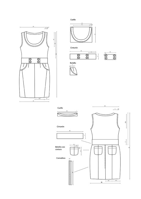 Victoria Rodríguez: Dibujo en plano. Moda