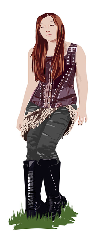 Violeta Vela: Autorretrato Vectorial