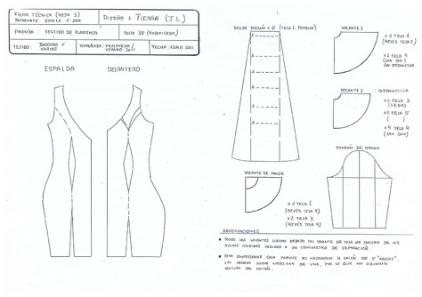 Boceto Ficha Técnica 2: Despiece