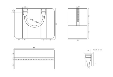 Diseño bolso. Representacion vectorial. pixelnomicon.net