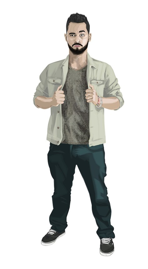 Autorretrato Vectorial-Escuela de Arte de Cadiz-pixelnomicon.net-13-14