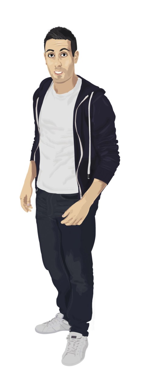 Autorretrato Vectorial-Escuela de Arte de Cadiz-pixelnomicon.net-13-14