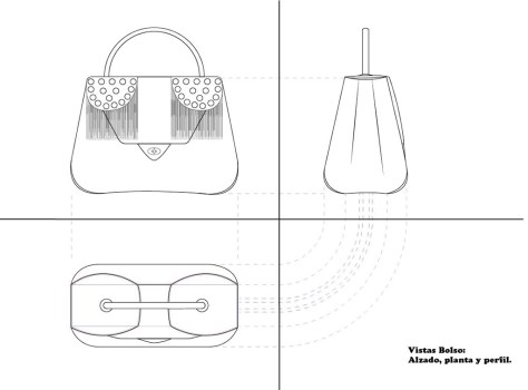 Diseño bolso. Representacion vectorial. pixelnomicon.net