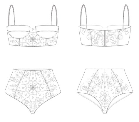 Lenceria. Diseño de Moda. pixelnomicon.net