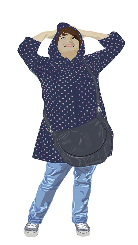 Autorretrato Vectorial DAO. Escuela de Arte de Cadiz. pixelnomicon.net