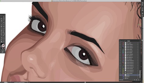 Autorretrato Vectorial DAO. Escuela de Arte de Cadiz. pixelnomicon.net