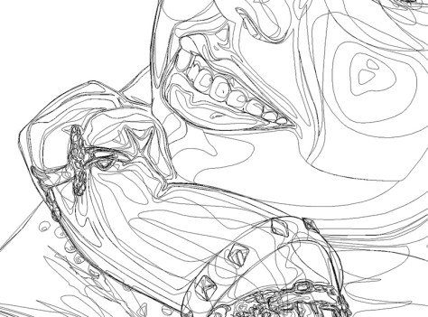 Autorretrato Vectorial DAO. Escuela de Arte de Cadiz. pixelnomicon.net