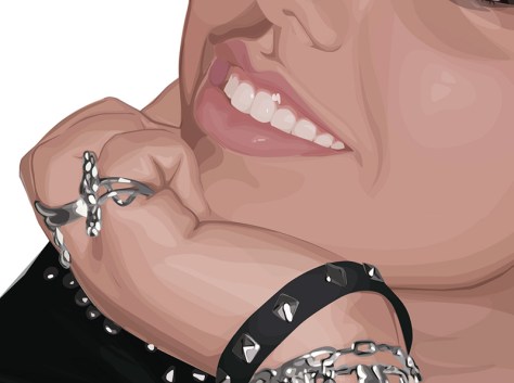 Autorretrato Vectorial DAO. Escuela de Arte de Cadiz. pixelnomicon.net