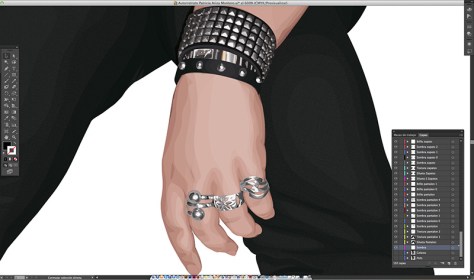 Autorretrato Vectorial DAO. Escuela de Arte de Cadiz. pixelnomicon.net