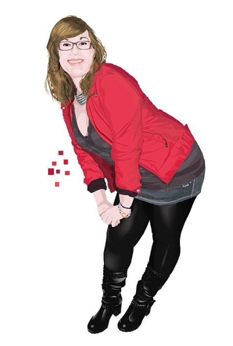 Autorretrato Vectorial DAO. Escuela de Arte de Cadiz. pixelnomicon.net