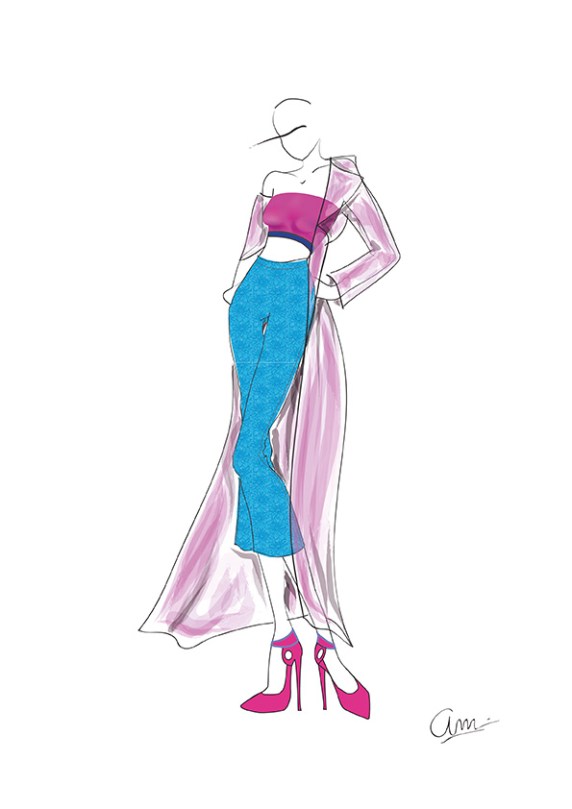 Figurin de moda. Adobe illustrator. pixelnomicon.net Escuela de Arte de Cádiz