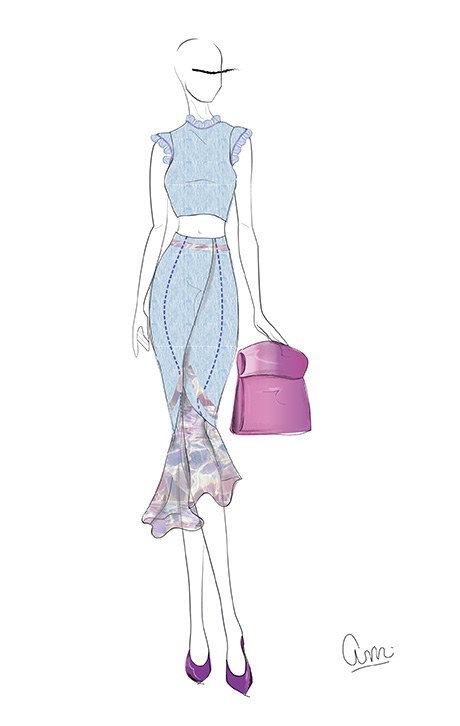 Figurin de moda. Adobe illustrator. pixelnomicon.net Escuela de Arte de Cádiz