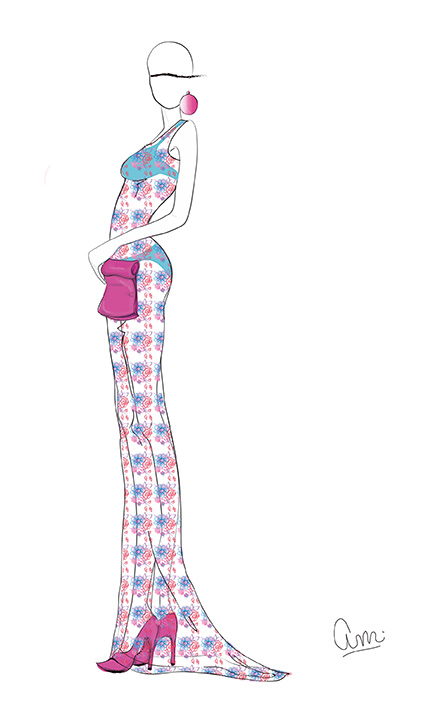 Figurin de moda. Adobe illustrator. pixelnomicon.net Escuela de Arte de Cádiz