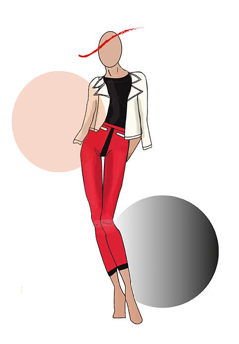 Figurin de moda. Adobe illustrator. pixelnomicon.net Escuela de Arte de Cádiz