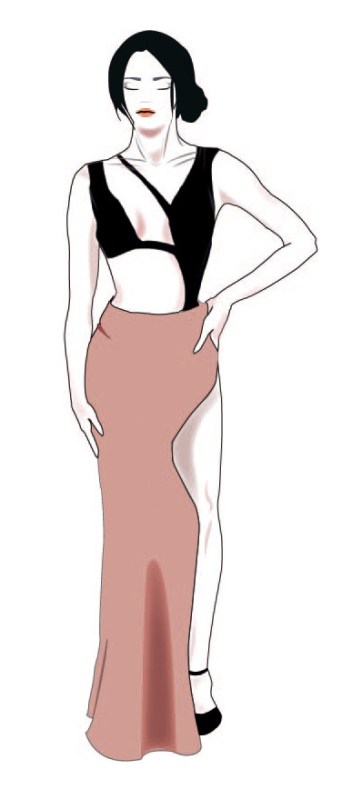 Figurin de moda. Adobe illustrator. pixelnomicon.net Escuela de Arte de Cádiz