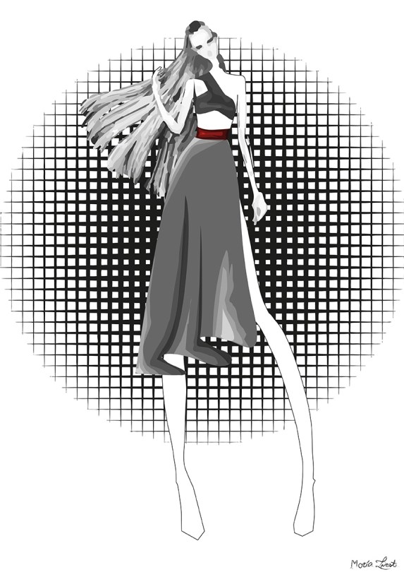 Figurin de moda. Adobe illustrator. pixelnomicon.net Escuela de Arte de Cádiz