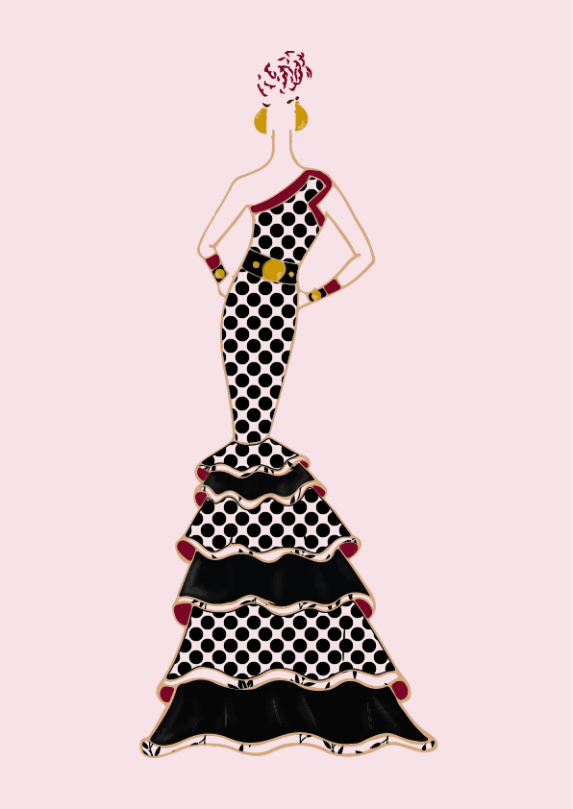 Figurin de moda. Adobe illustrator. pixelnomicon.net Escuela de Arte de Cádiz