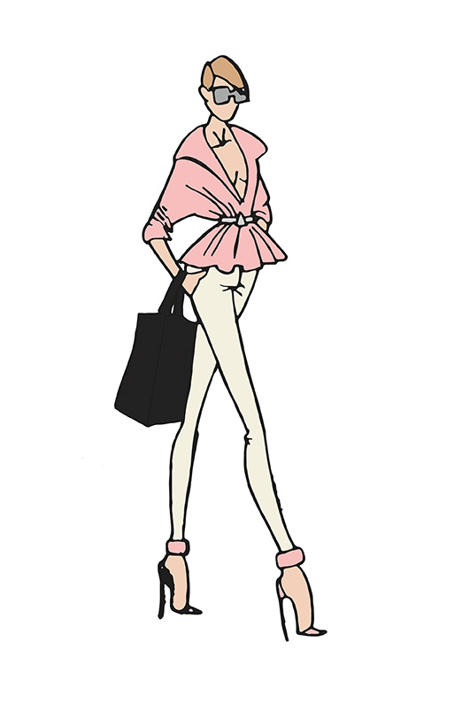 Figurin de moda. Adobe illustrator. pixelnomicon.net Escuela de Arte de Cádiz