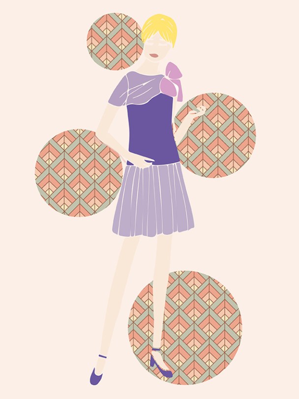 Figurin de moda. Adobe illustrator. pixelnomicon.net Escuela de Arte de Cádiz