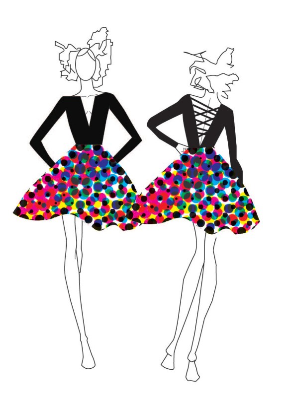 Figurin de moda. Adobe illustrator. pixelnomicon.net Escuela de Arte de Cádiz