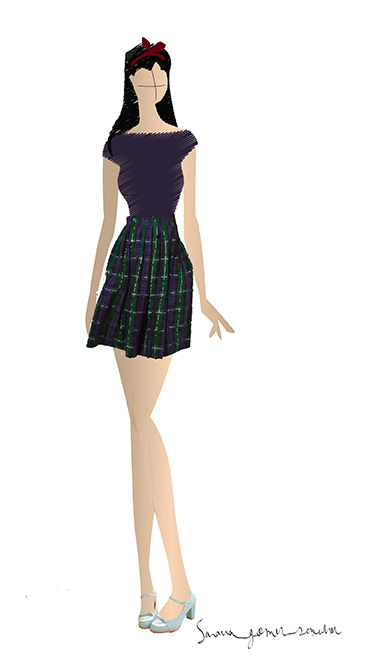 Figurin de moda. Adobe illustrator. pixelnomicon.net Escuela de Arte de Cádiz