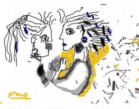 "Dos mujeres" - Nono Hurtado. 2015.