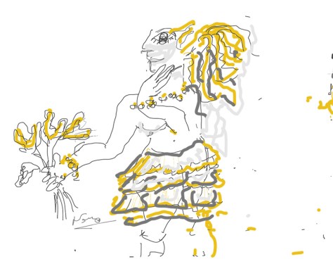 "Falda y flores" - Nono Hurtado. 2015.